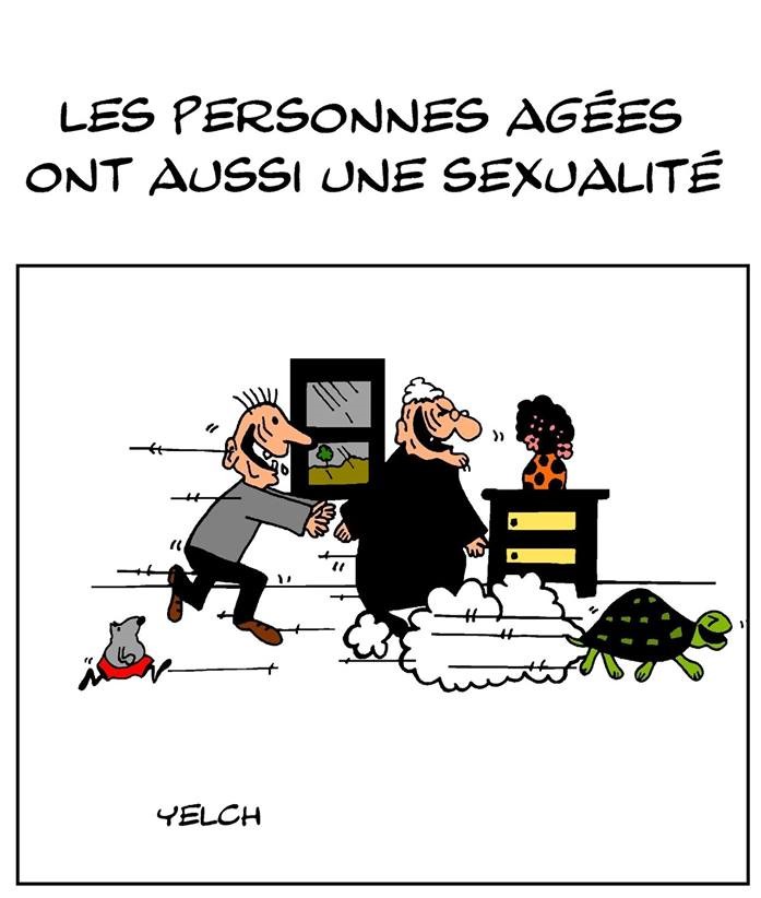 dessin de Yelch sur la sexualité des personnes âgées