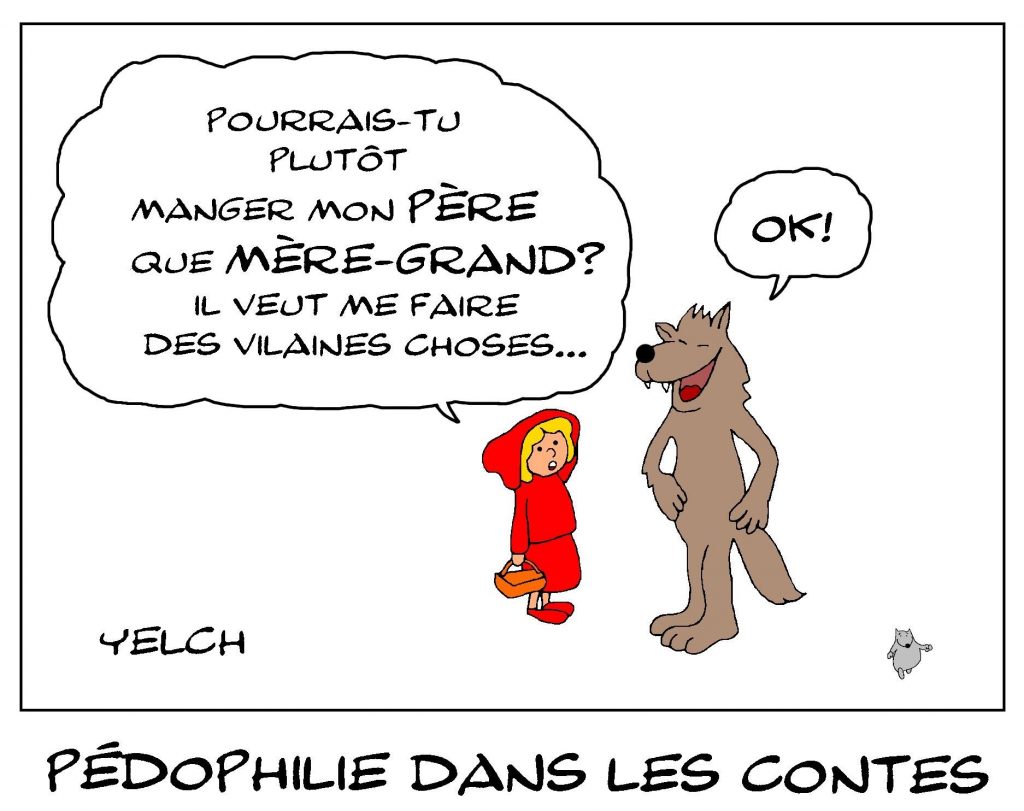 dessin de Yelch sur la pédophilie dans les contes