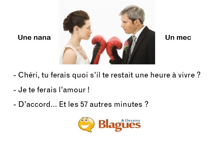 blague illustrée sur la vie de couple et la drague entre un mec et une nana