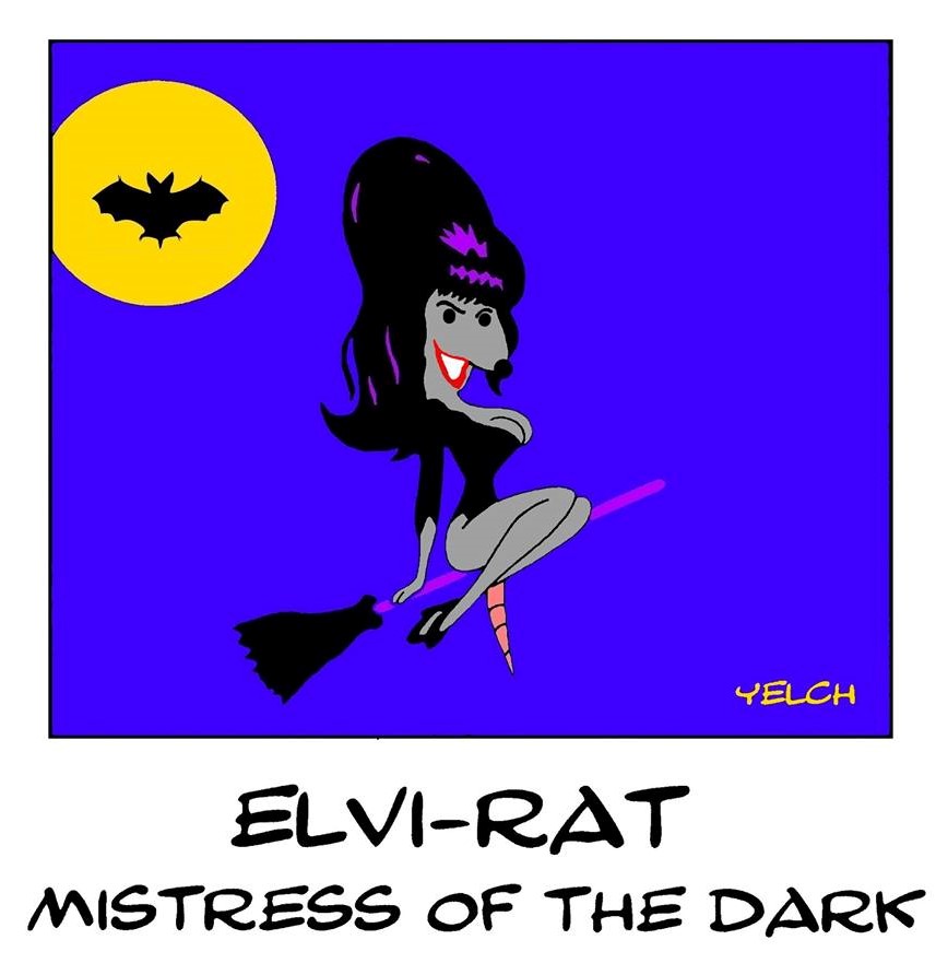 dessin de Yelch sur Elvira, Mistress of the Dark (Elvira, maîtresse des ténèbres)