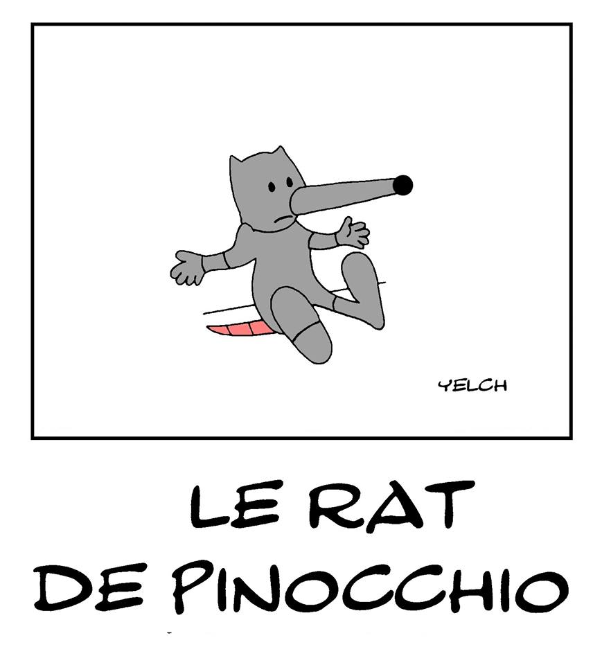 dessin de Yelch sur Pinocchio