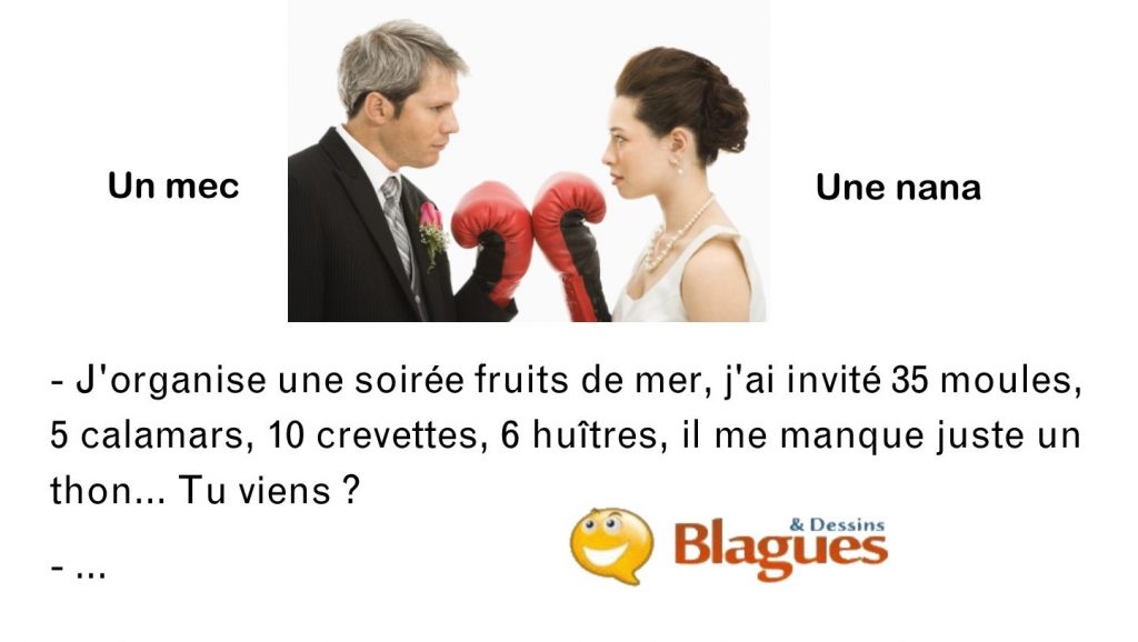 blague illustrée sur la vie de couple et la drague entre un mec et une nana