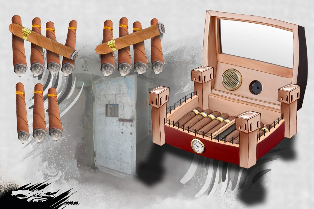 dessin d’actualité humoristique de Jerc sur l’incarcération de Patrick Balkany