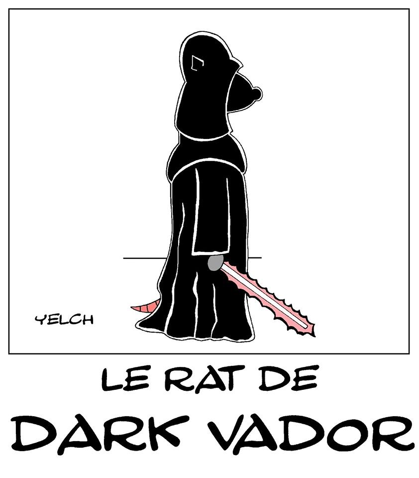 dessin de Yelch sur Star Wars et Dark Vador