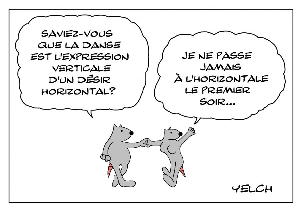 dessin de Yelch sur la danse et le sexe