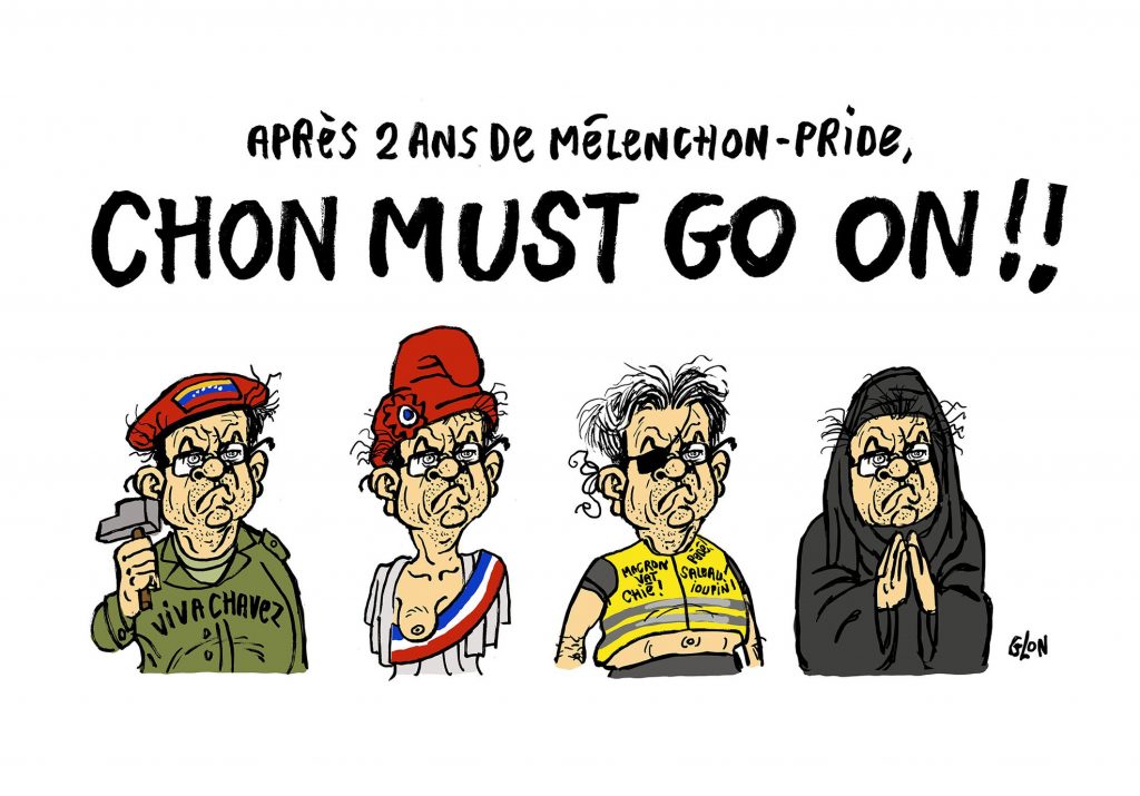 dessin humoristique de Glon sur Jean-Luc Mélenchon