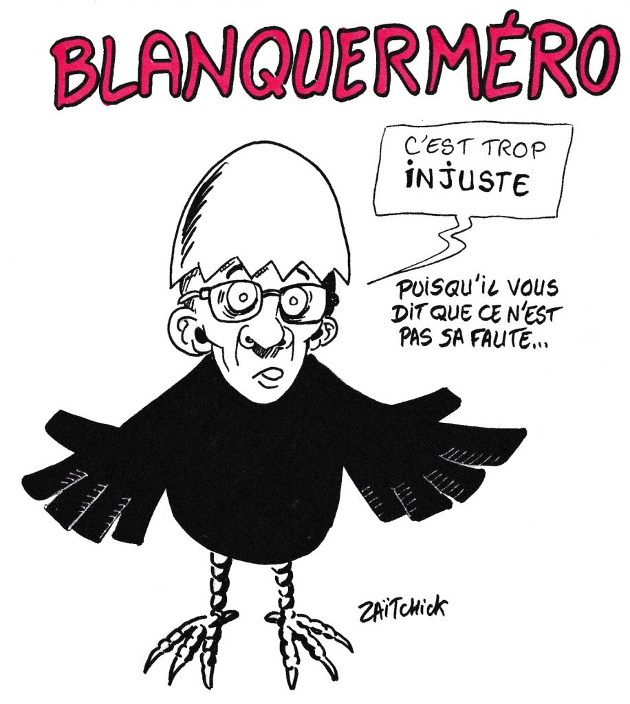 dessin de Zaïtchick sur Jean-Michel Blanquer et les réformes de l’Éducation Nationale