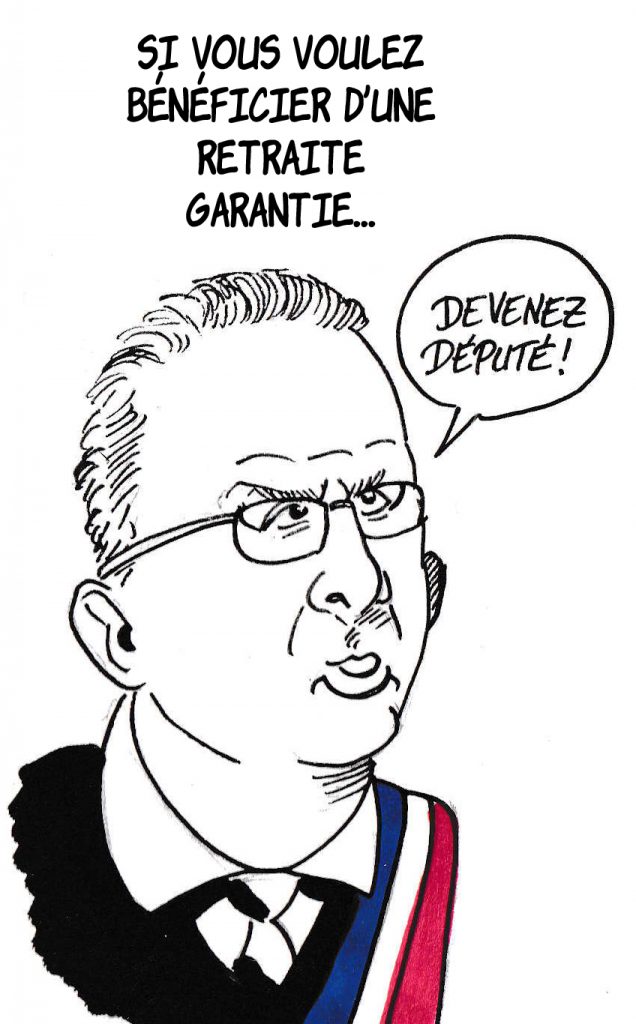 dessin de Zaïtchick sur Richard Ferrand et la réforme des retraites