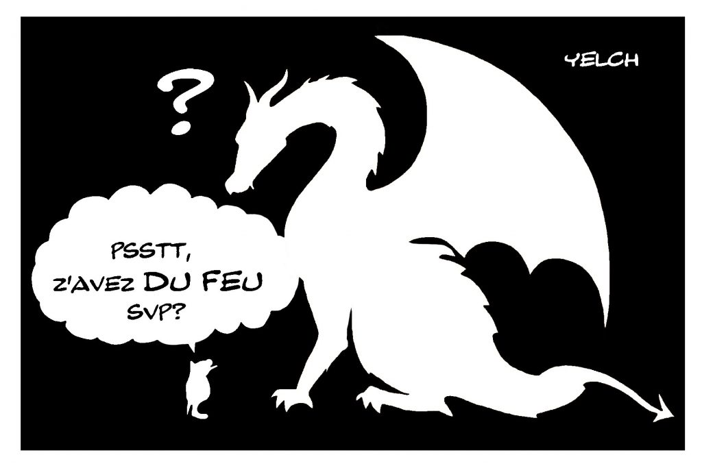 dessin de Yelch sur les dragons