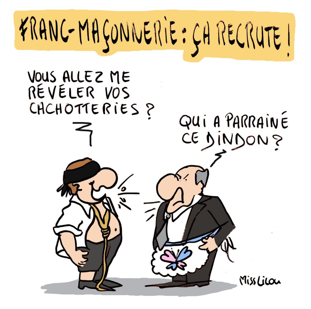 dessin de Miss Lilou sur la Franc-maçonnerie et la pédophilie