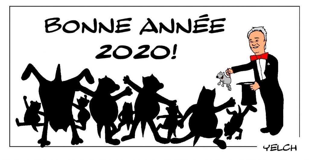 dessin de Yelch sur l’année 2020