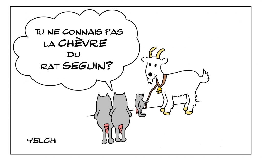 dessin de Yelch sur les rats et la chèvre de Monsieur Seguin