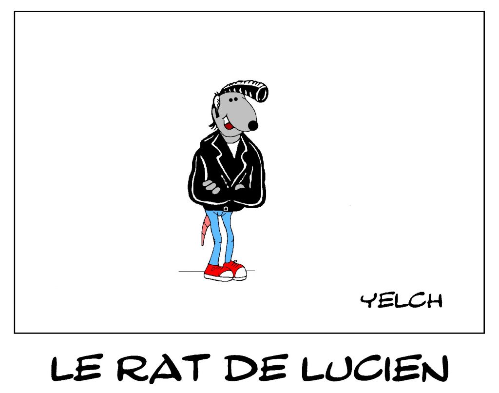 dessin de Yelch dessin de Yelch sur Frank Margerin et son personnage Lucien