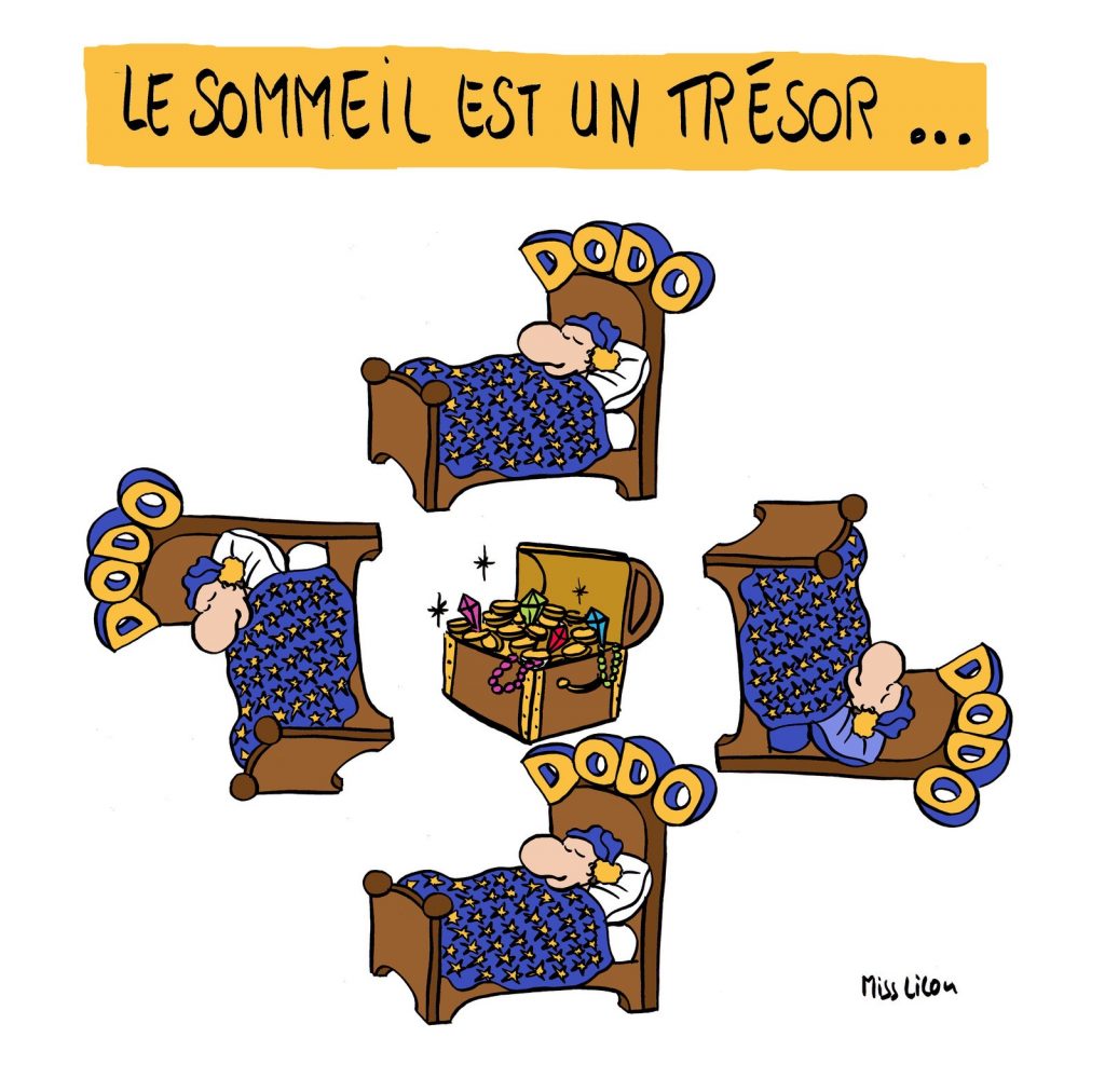 dessin de Miss Lilou sur l’importance du sommeil pour la santé