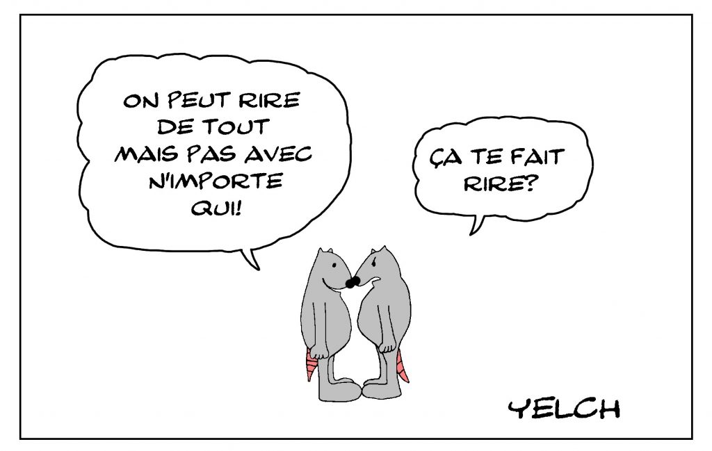 dessin de Yelch sur l’humour