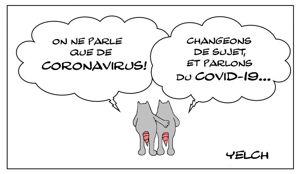 dessin de Yelch sur l’épidémie de coronavirus Covid-19
