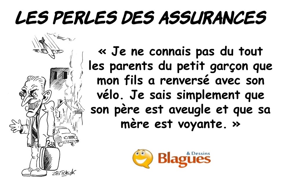 les perles des assurances, les perles des accidents