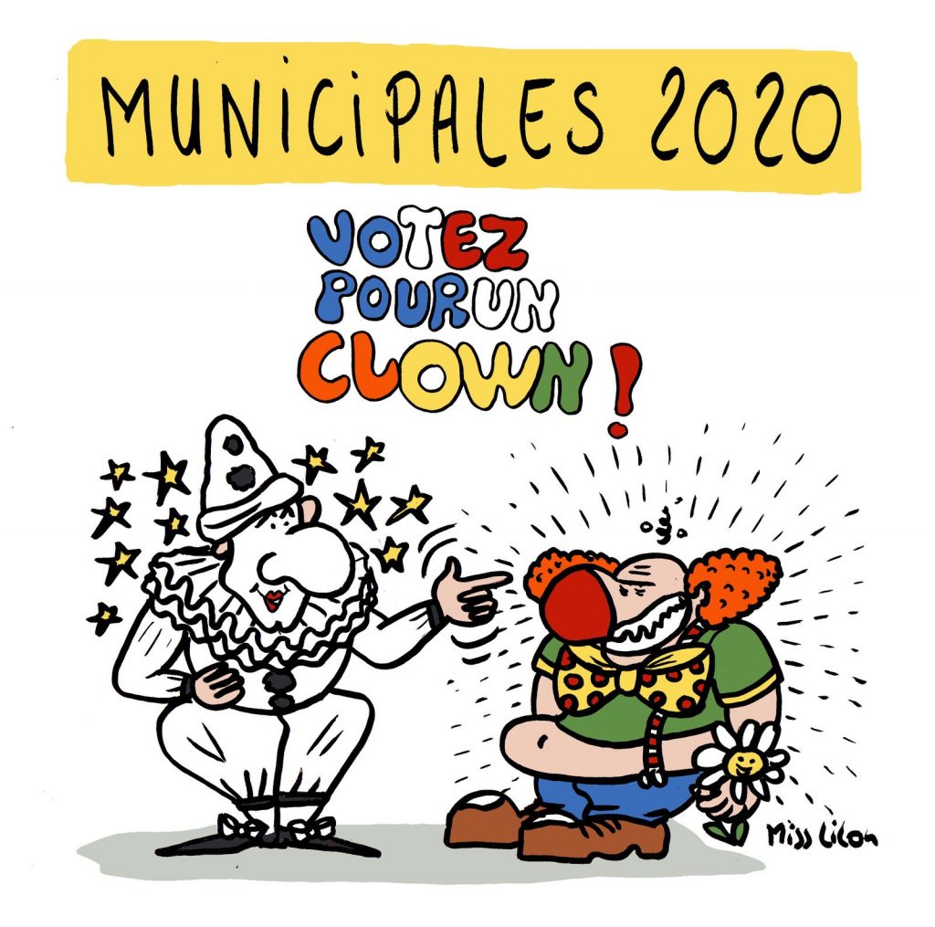 dessin de Miss Lilou sur les élections municipales de 2020