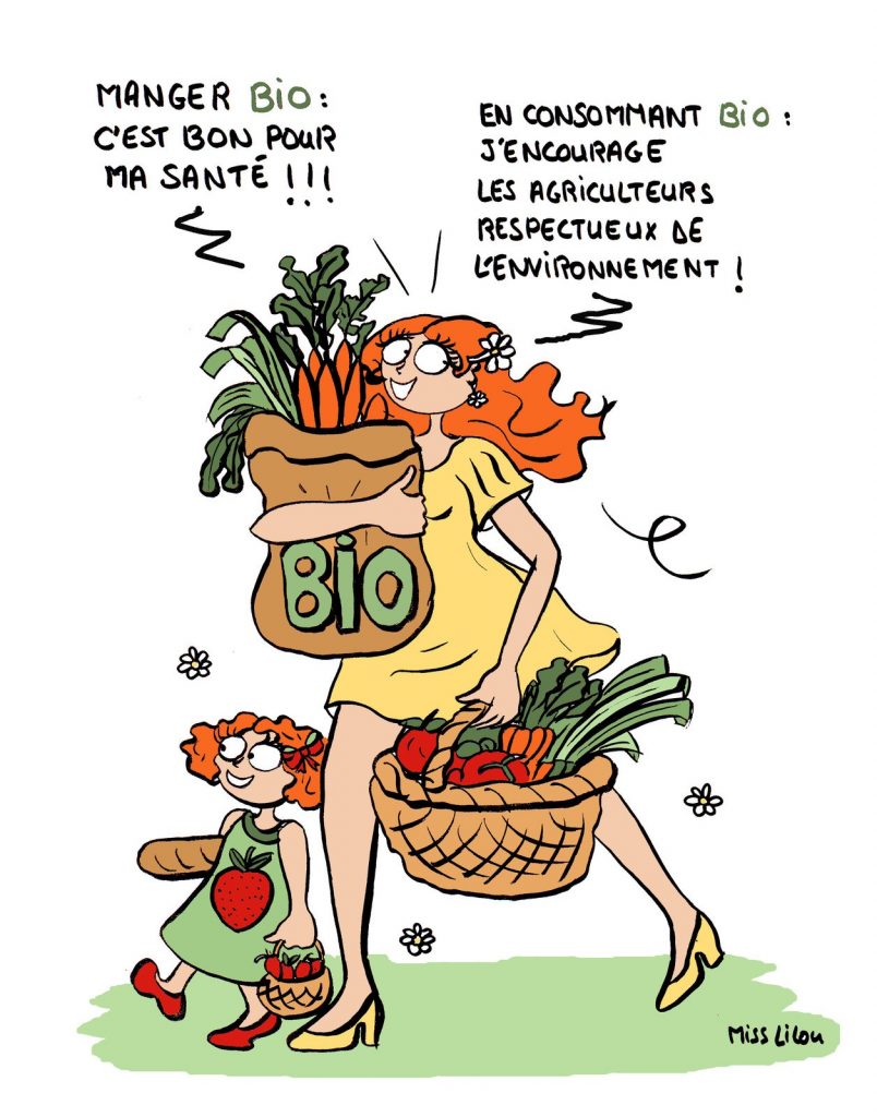 dessin de Miss Lilou sur l’épidémie de coronavirus Covid-19 et la fermeture des marchés