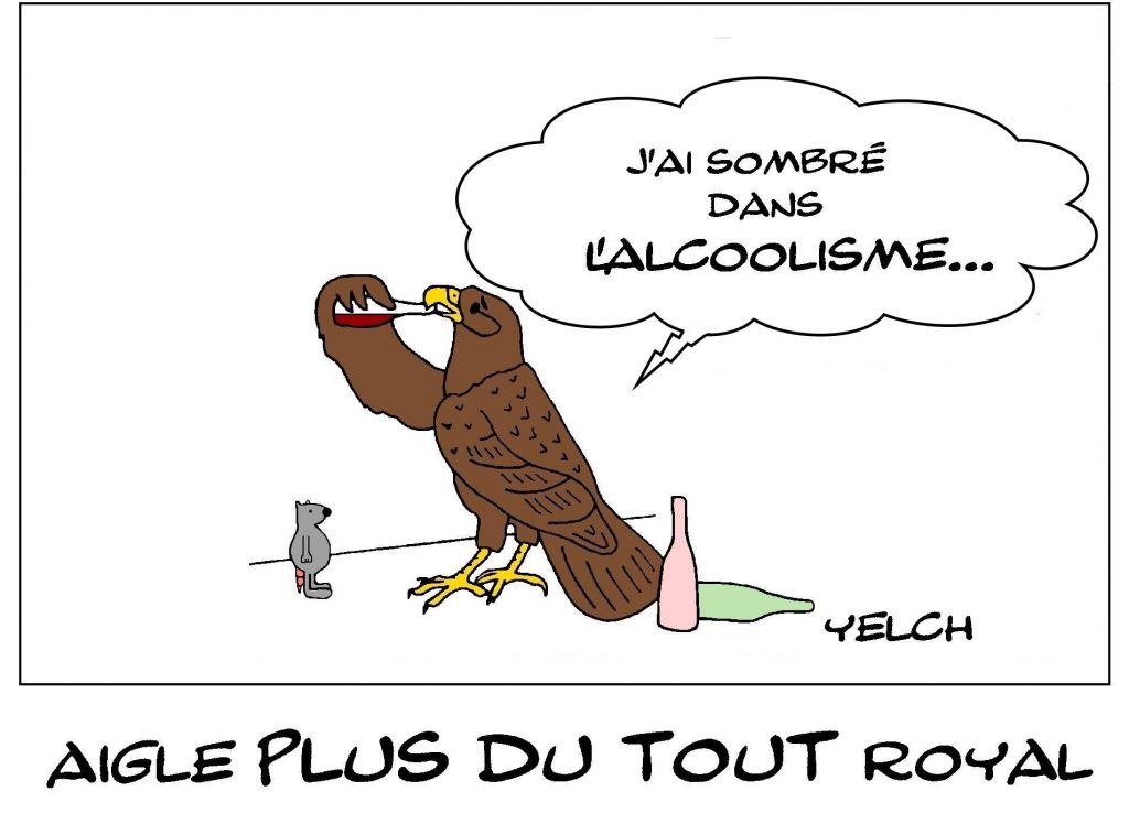 dessin de Yelch sur les aigles royaux