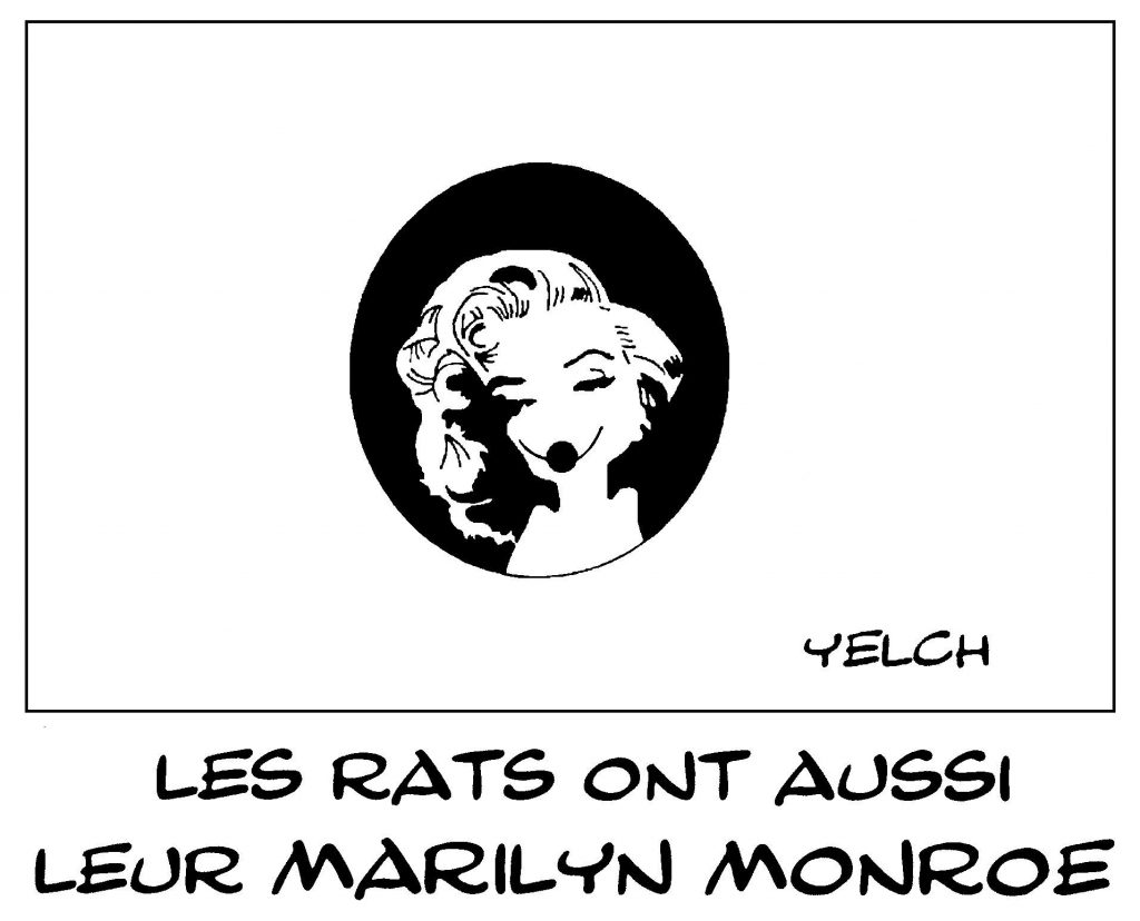 dessin de Yelch sur Marilyn Monroe