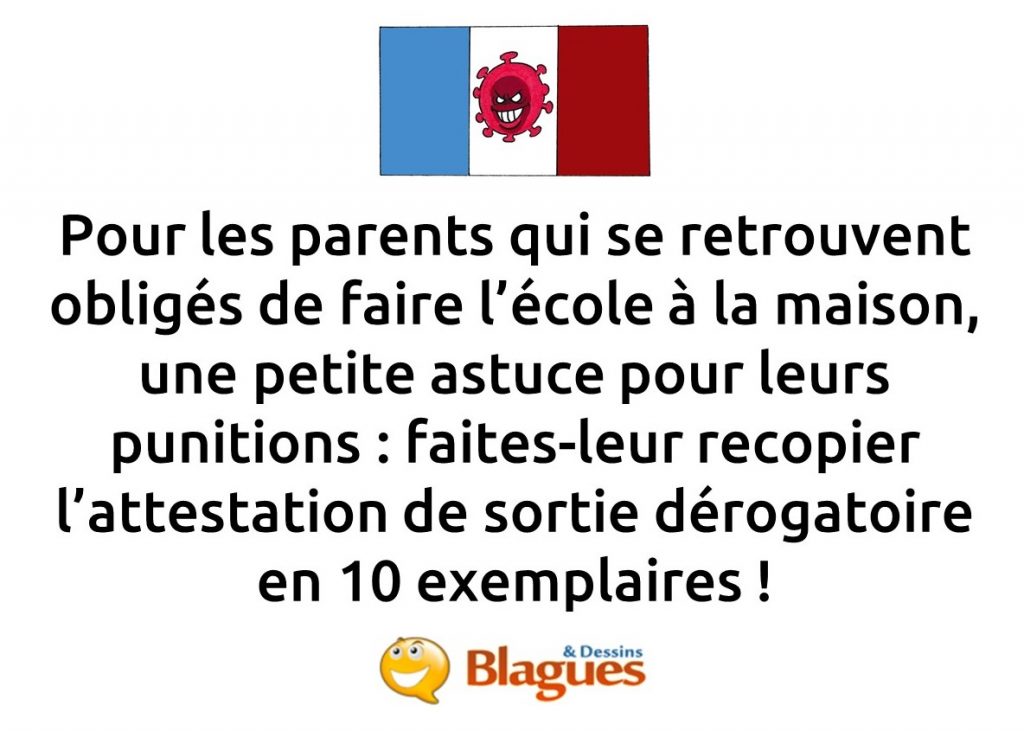 blague coronavirus, blague SARS-CoV-2, blague Covid-19, blague confinement