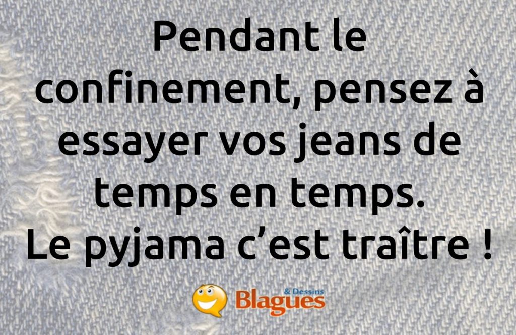 blague sur le confinement