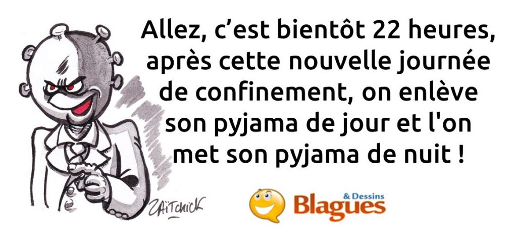 blague sur le confinement