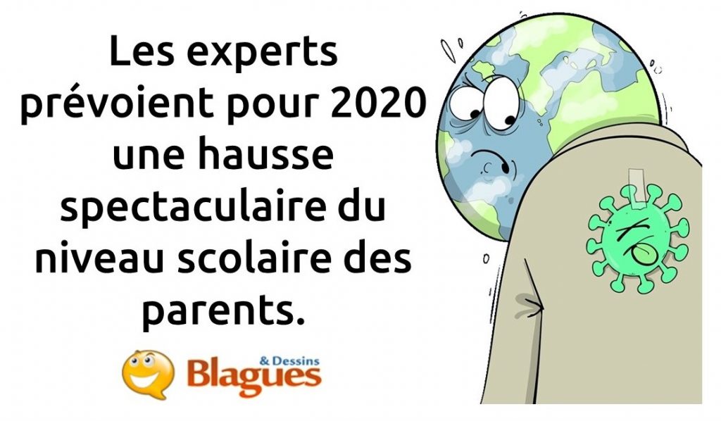 blague école à la maison