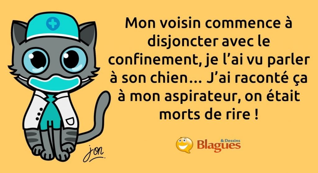 blague sur le confinement