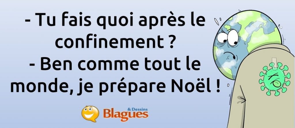 blague sur la durée du confinement