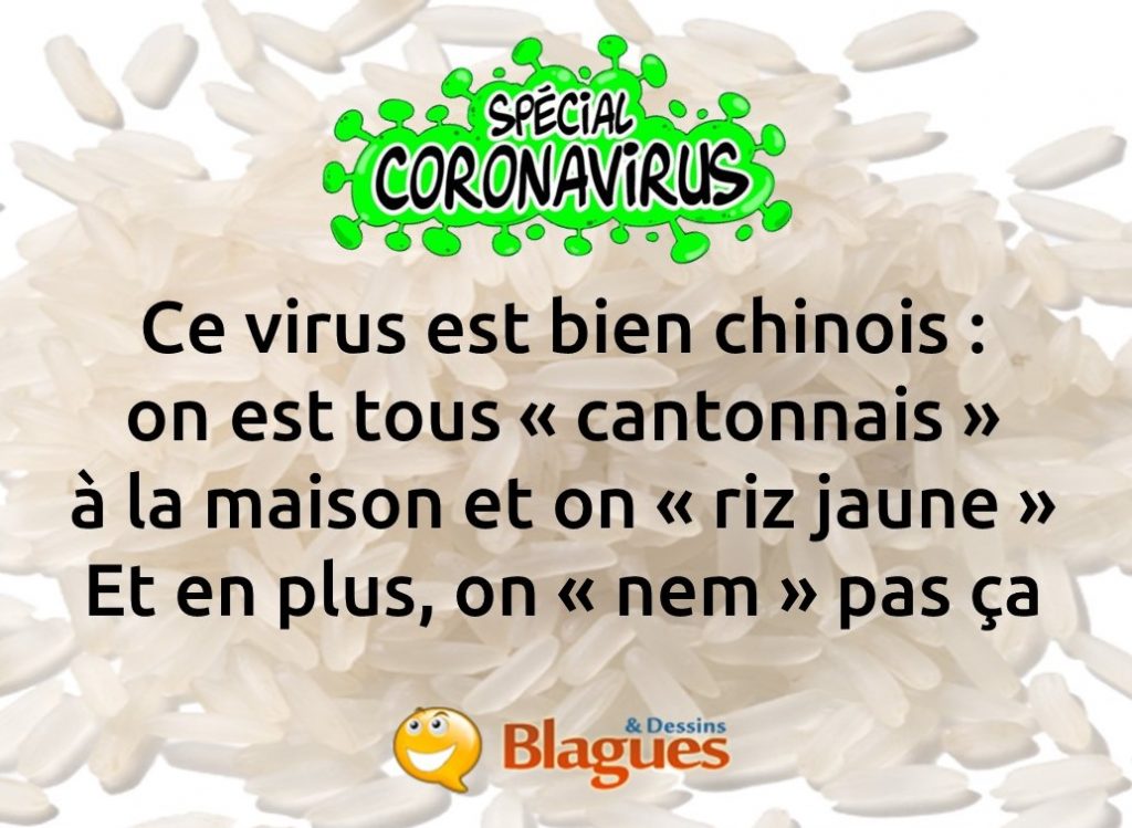 blague sur le coronavirus
