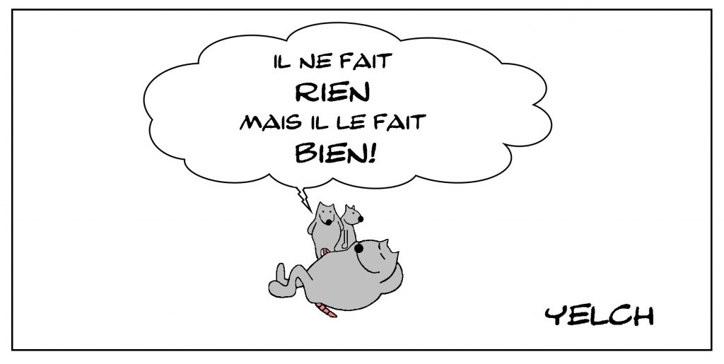 dessin de Yelch sur le rien et le bien