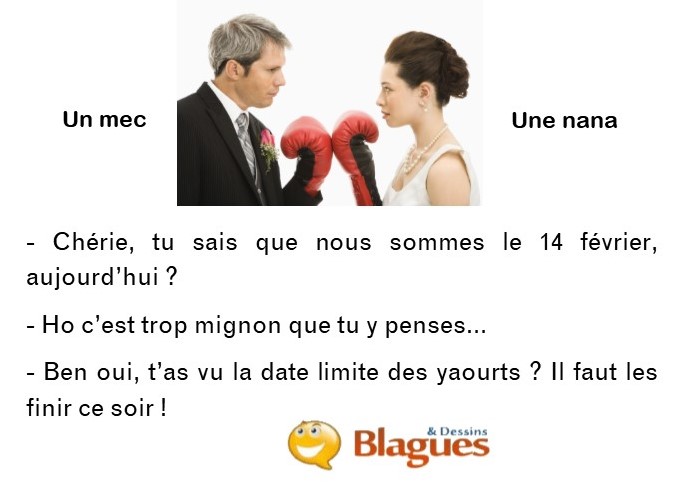 blague illustrée sur la vie de couple et la drague entre un mec et une nana