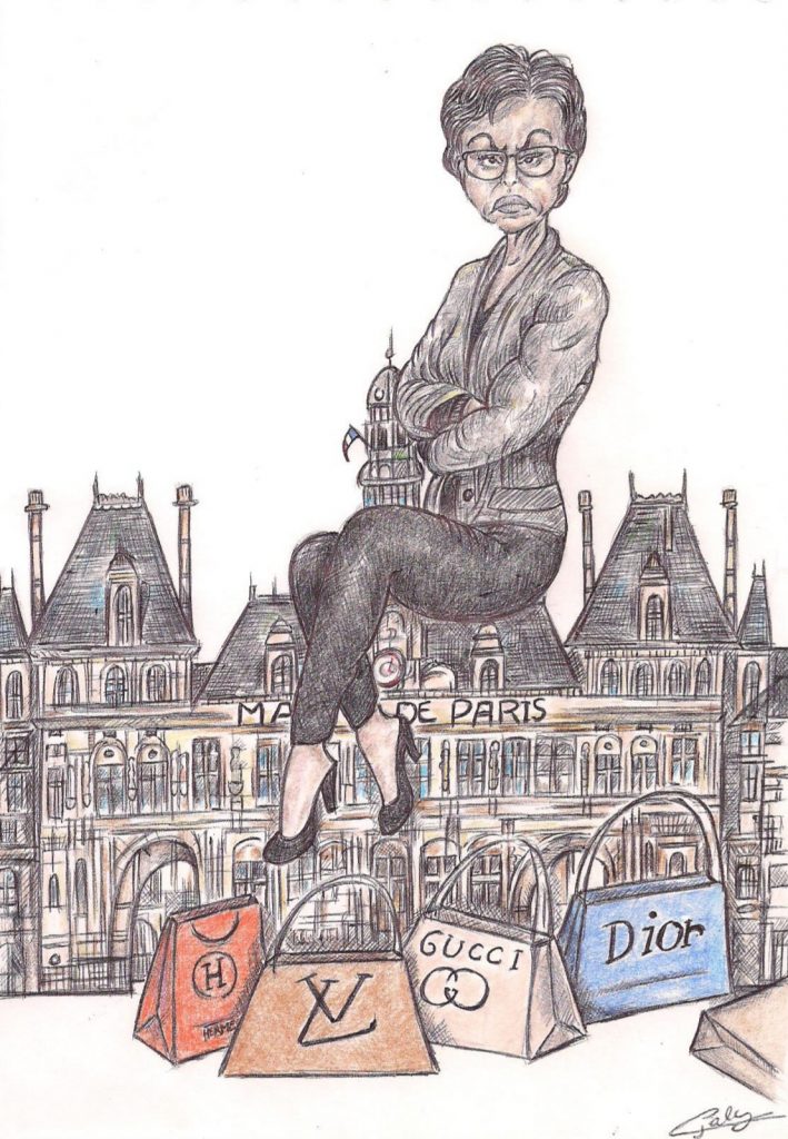 dessin d'actualité de Galy sur Rachida Dati et la course à la mairie de Paris aux élections municipales de 2020