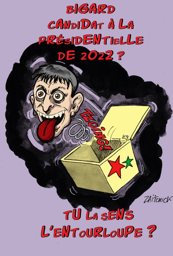 dessin de Zaïtchick sur la possible candidature de Jean-Marie Bigard à l’élection présidentielle de 2022