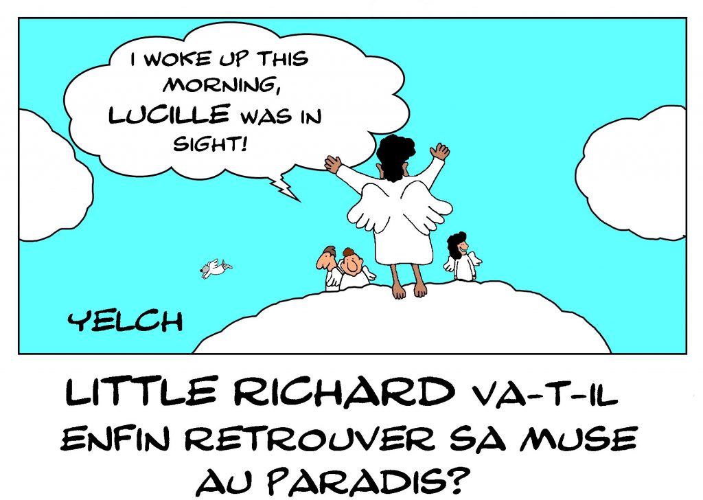 dessin de Yelch sur le décès de Little Richard