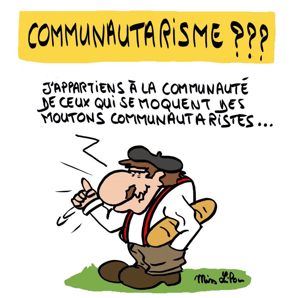 dessin de Miss Lilou sur le communautarisme