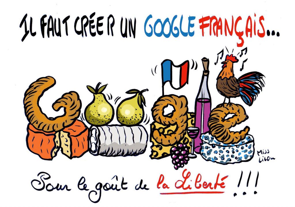 dessin de Miss Lilou sur l’indépendance numérique française