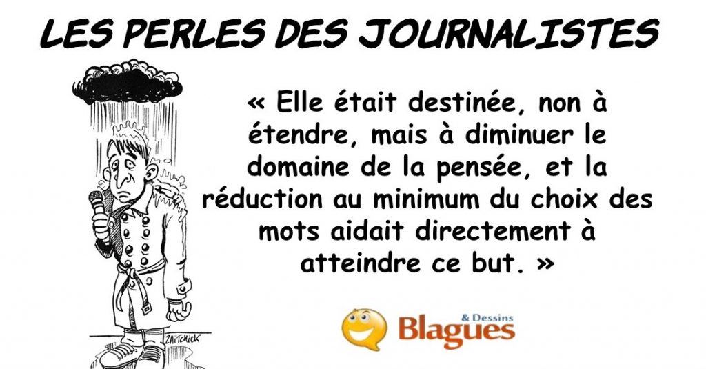 les perles des journalistes, les perles de la presse, les perles des journaux