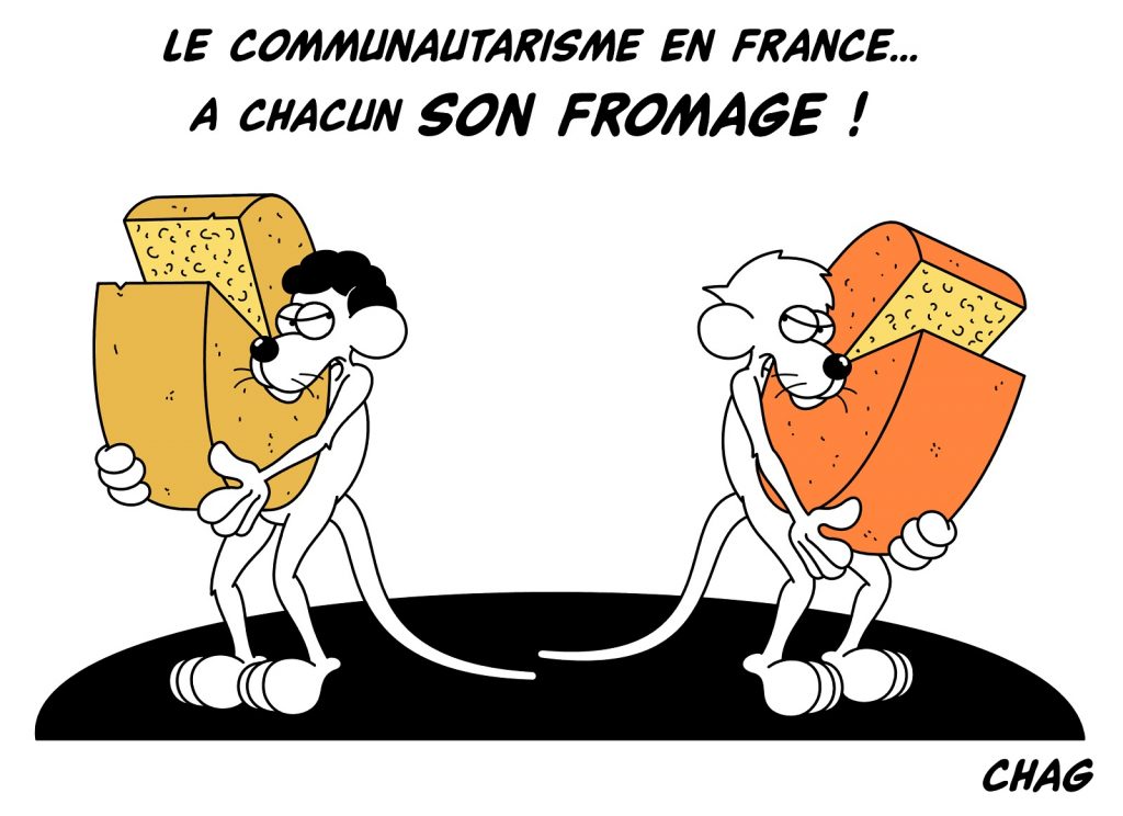 dessin d'humour de Chag sur le communautarisme