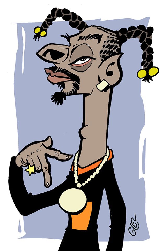 dessin humoristique de Glez sur Snoop Dogg