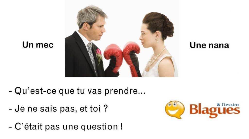 blague illustrée sur la vie de couple et la drague entre un mec et une nana