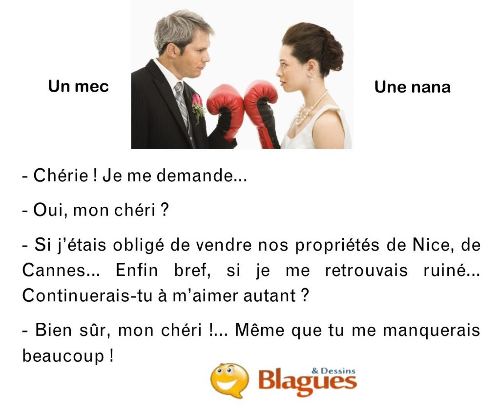 blague illustrée sur la vie de couple et la drague entre un mec et une nana