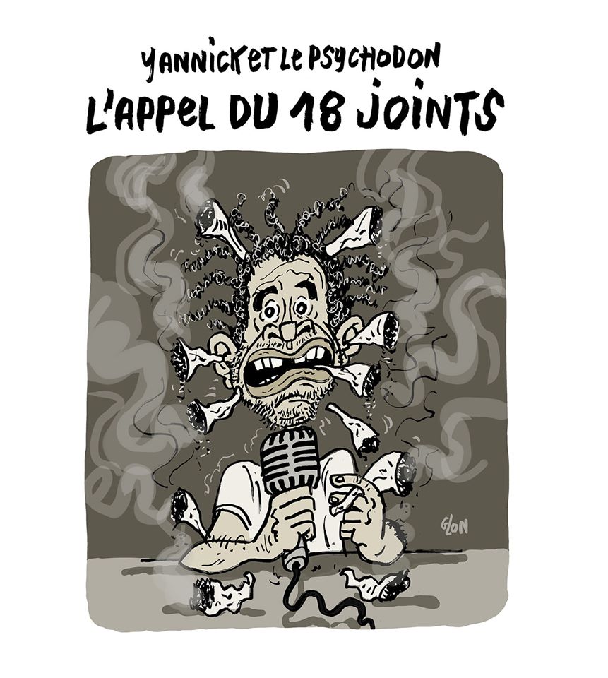 dessin humoristique de Glon sur Yannick Noah et l’appel du 18 juin