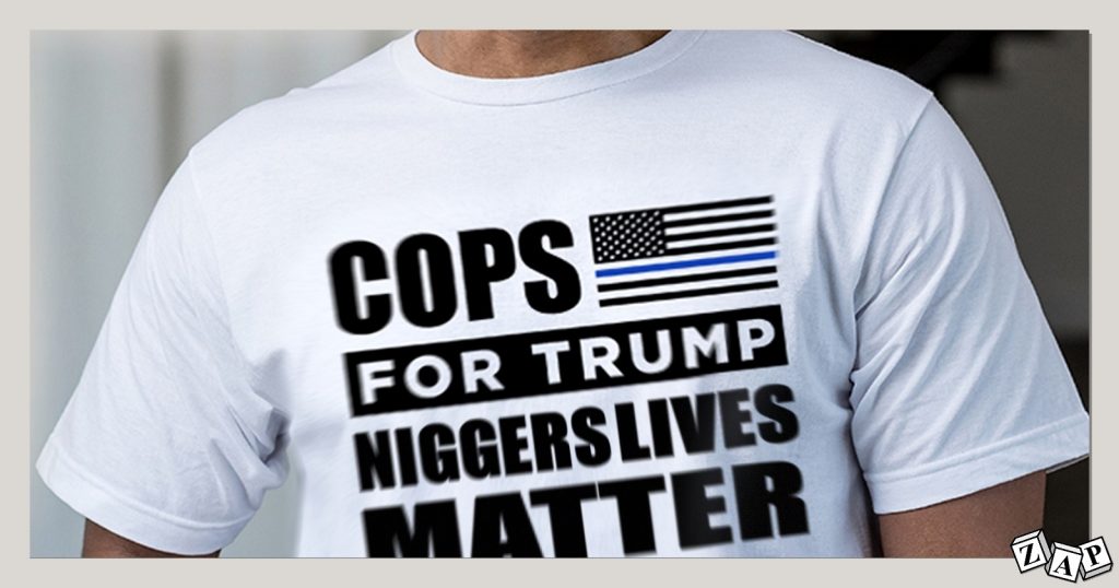 dessin d'actualité de Zap sur Donald Trump et le racisme policier en Amérique