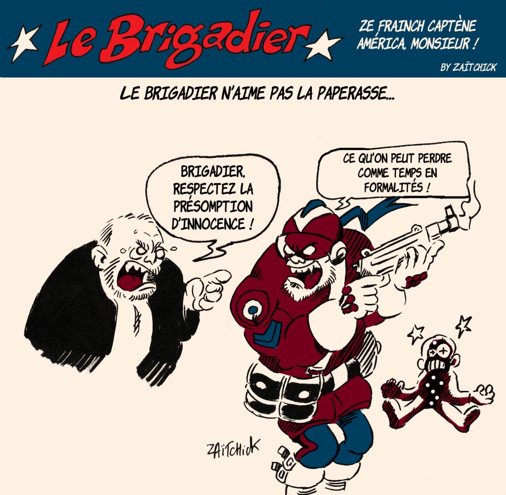 dessin humour police image drôle policier flic Éric Dupond-Moretti