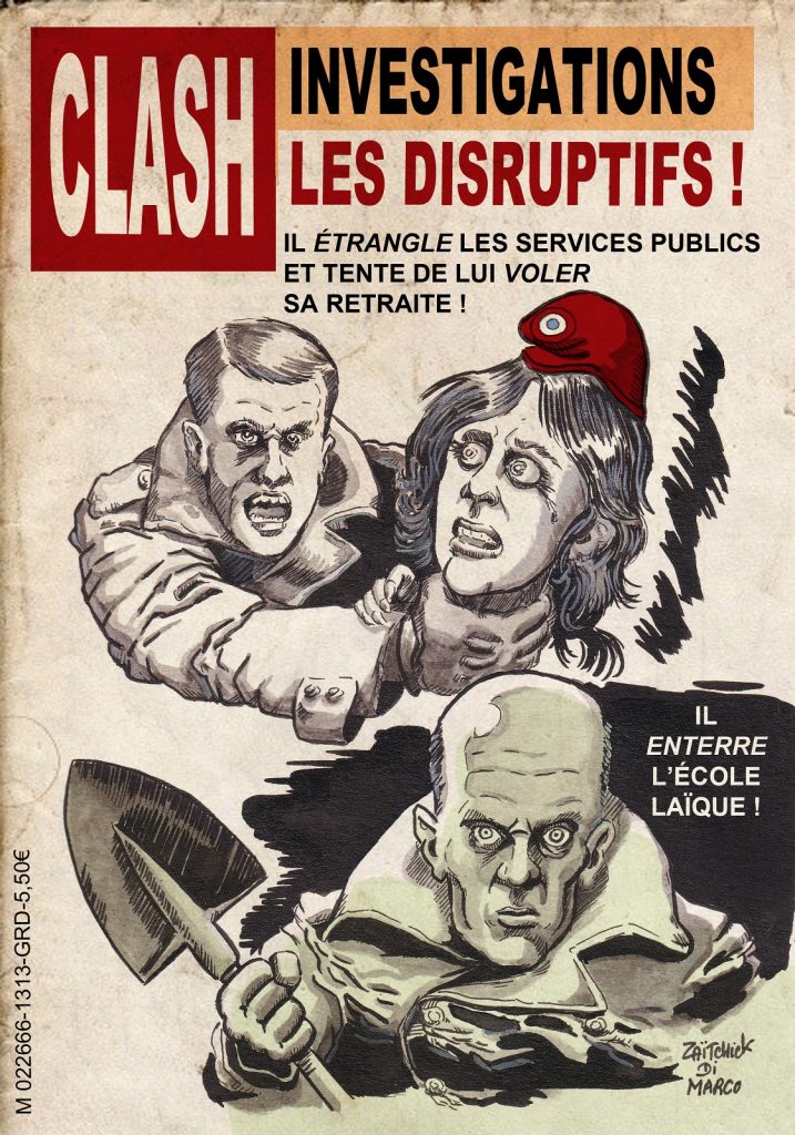 dessin presse humour Emmanuel Macron image drôle Jean-Michel Blanquer