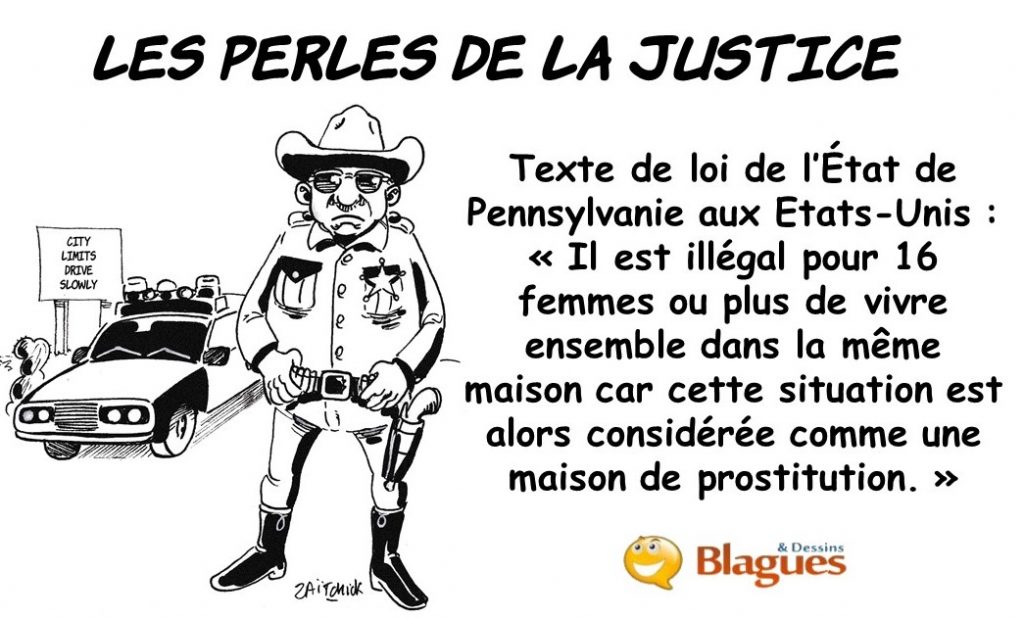 les perles de la justice, les perles des lois, les perles américaines