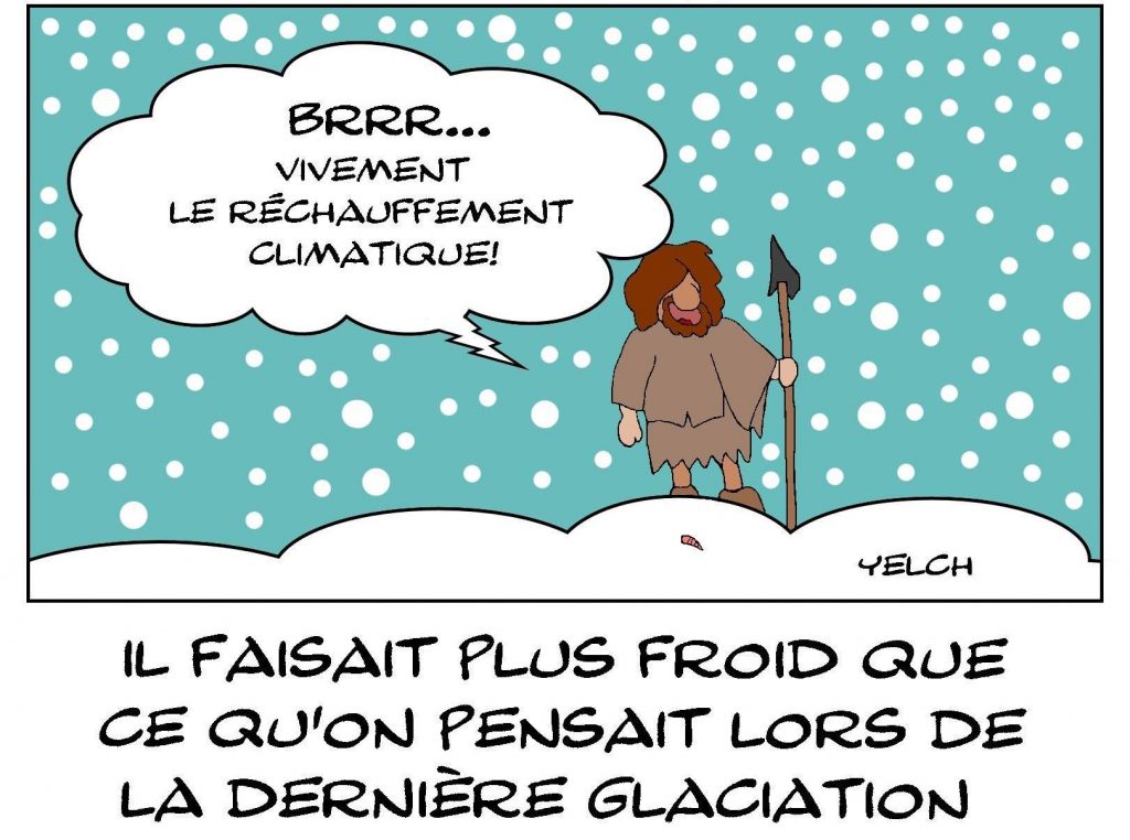 dessin presse humour préhistoire glaciation image drôle ère glaciaire